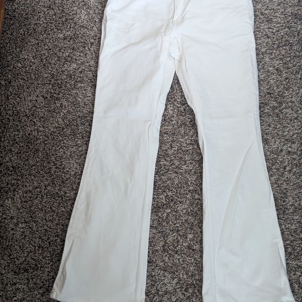 H&M Classic White Trousers